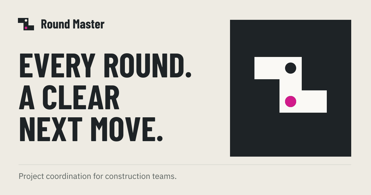 Round Master project coordination preview